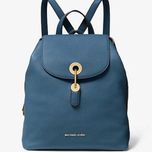 MICHAEL KORS Raven Medium Pebbled Leather Backpack